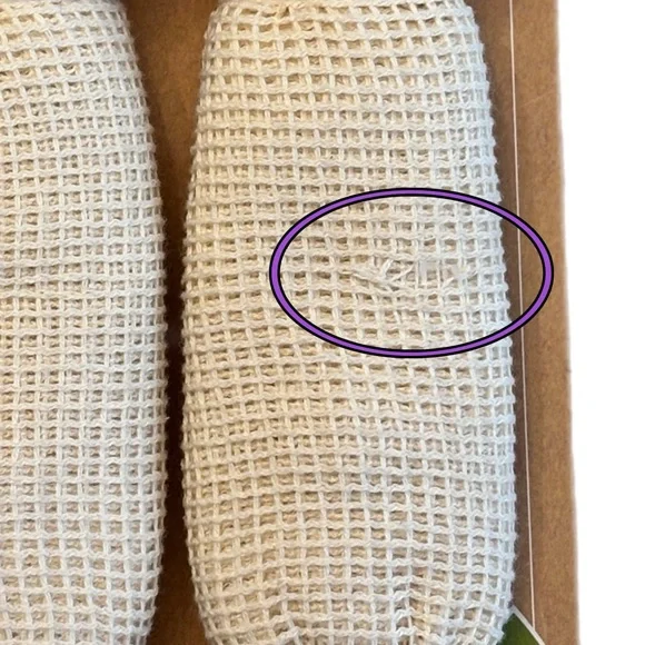 Reusable Cotton Produce Bags with Drawstring FLAW - Picture 2 of 3